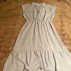 Elegant Light Blue Women's Dress